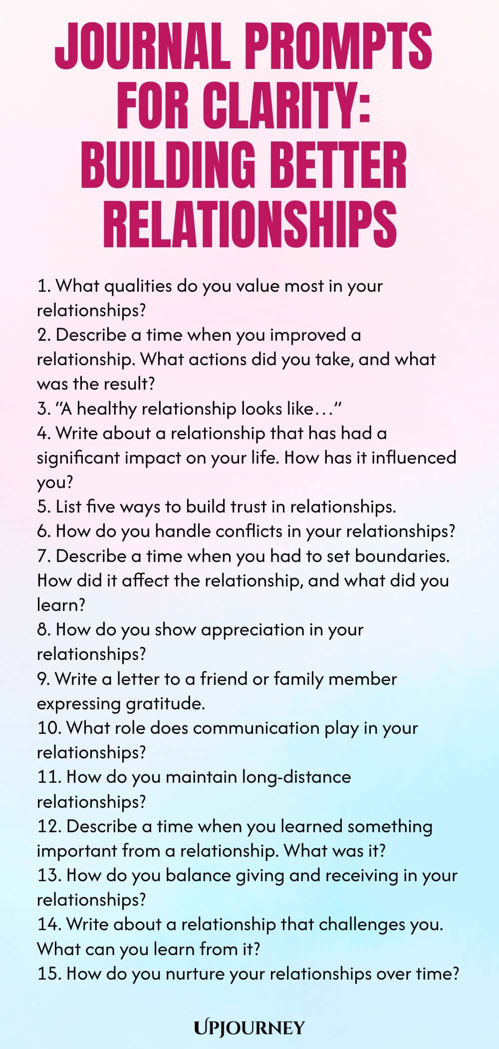 Journal Prompts for Clarity: Building Better Relationships
