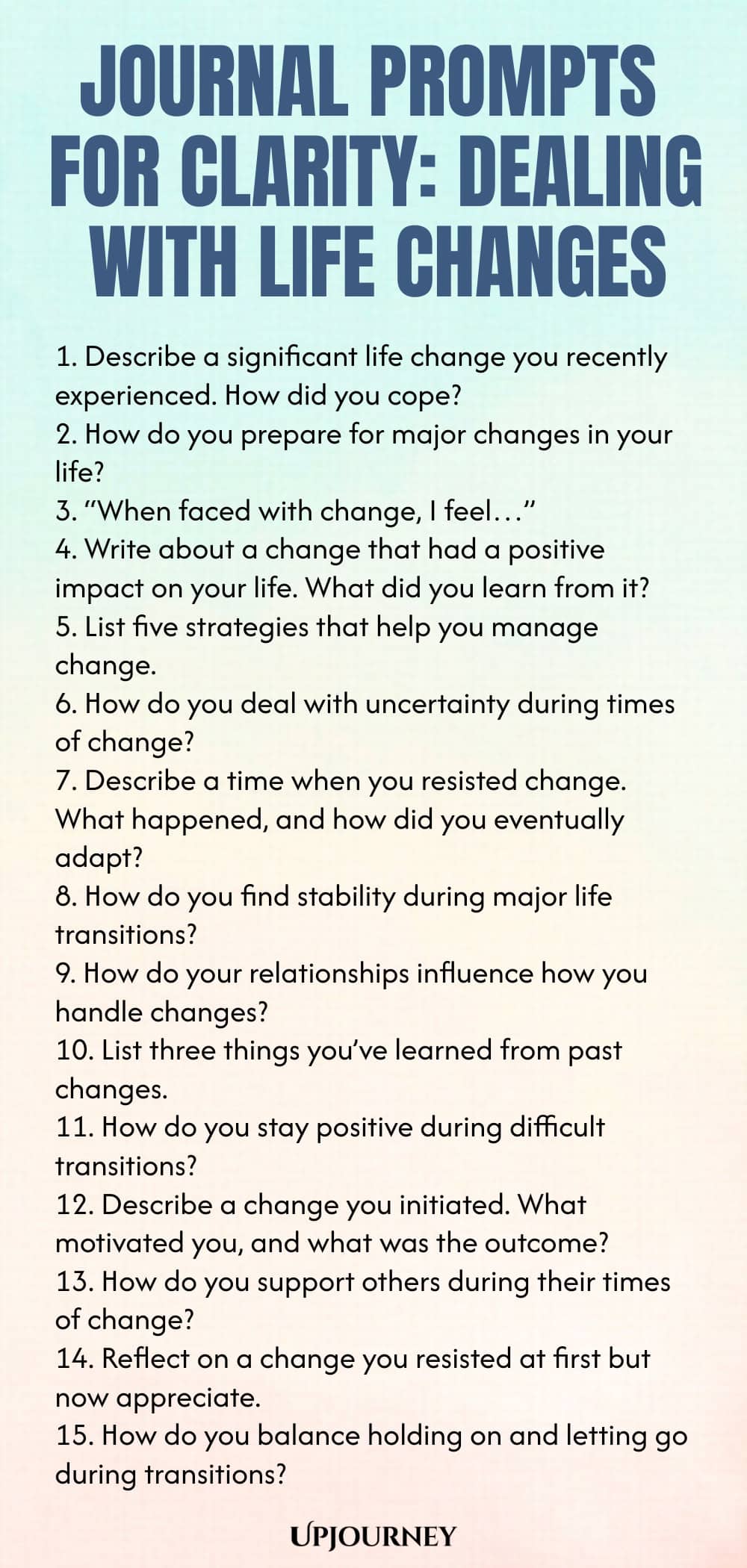 Journal Prompts for Clarity: Dealing with Life Changes