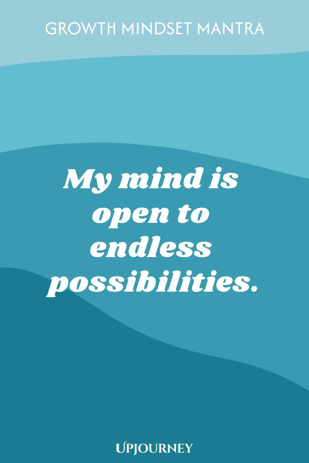 Growth Mindset Mantra: My mind is open to endless possibilities.
