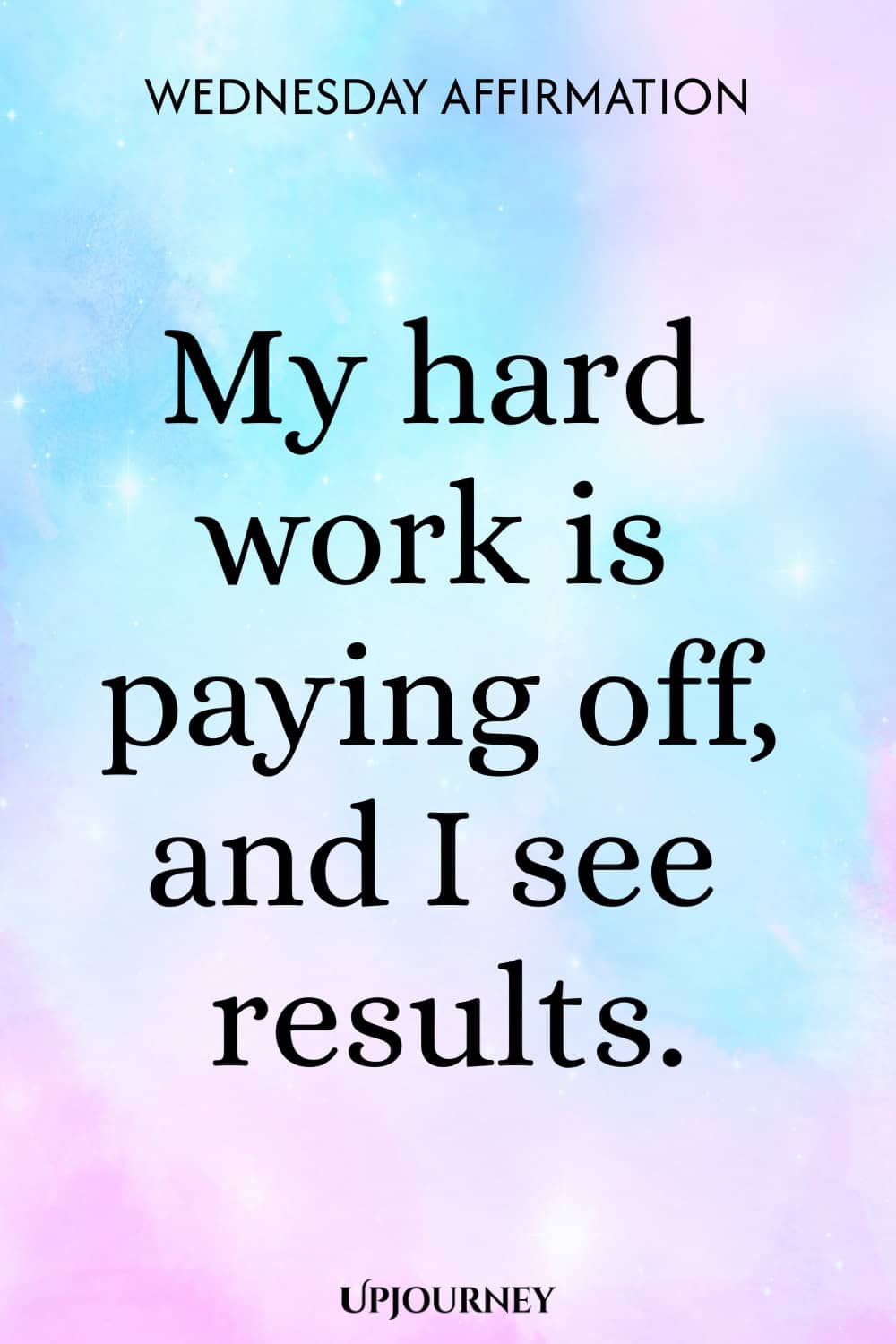 Wednesday Affirmation: My hard work is paying off, and I see results.