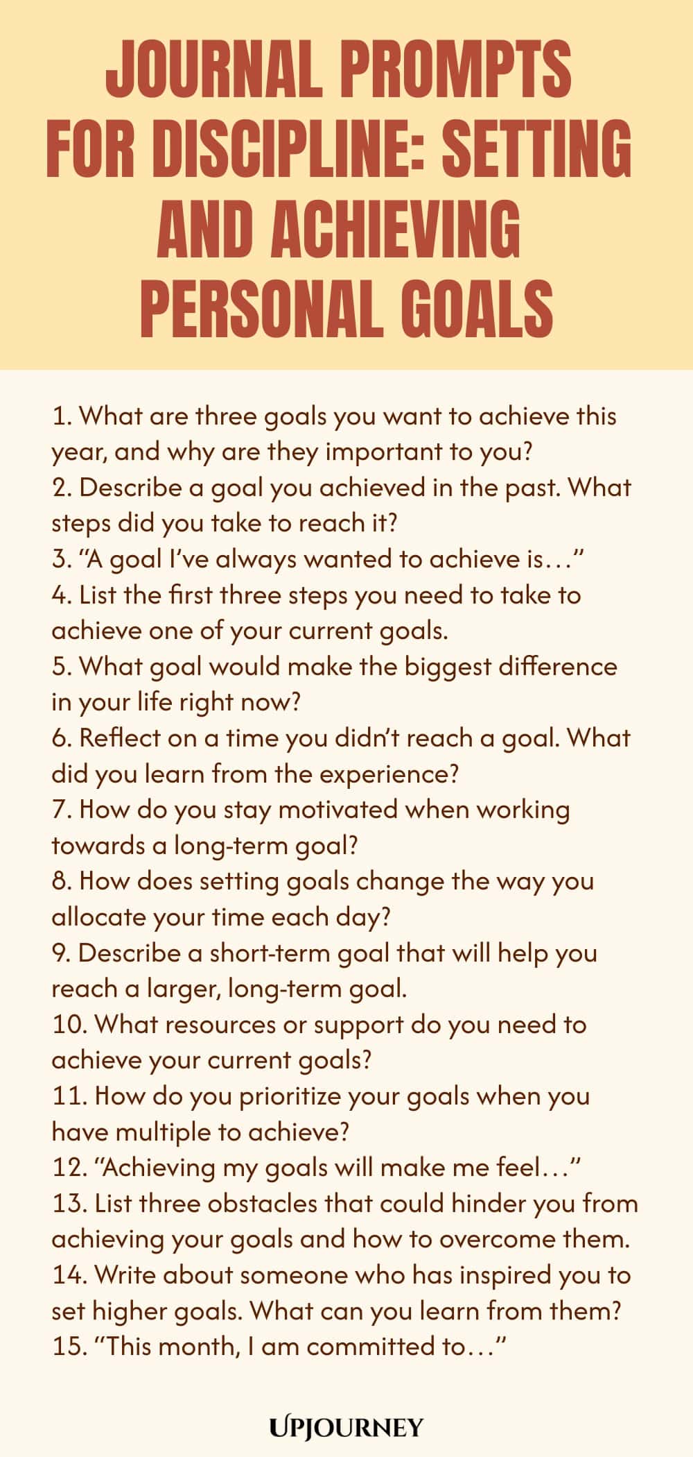 Journal Prompts for Discipline: Setting and Achieving Personal Goals
