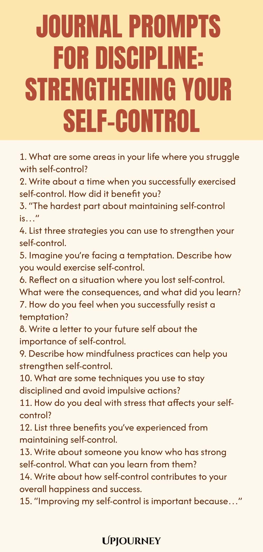 Journal Prompts for Discipline: Strengthening Your Self-Control