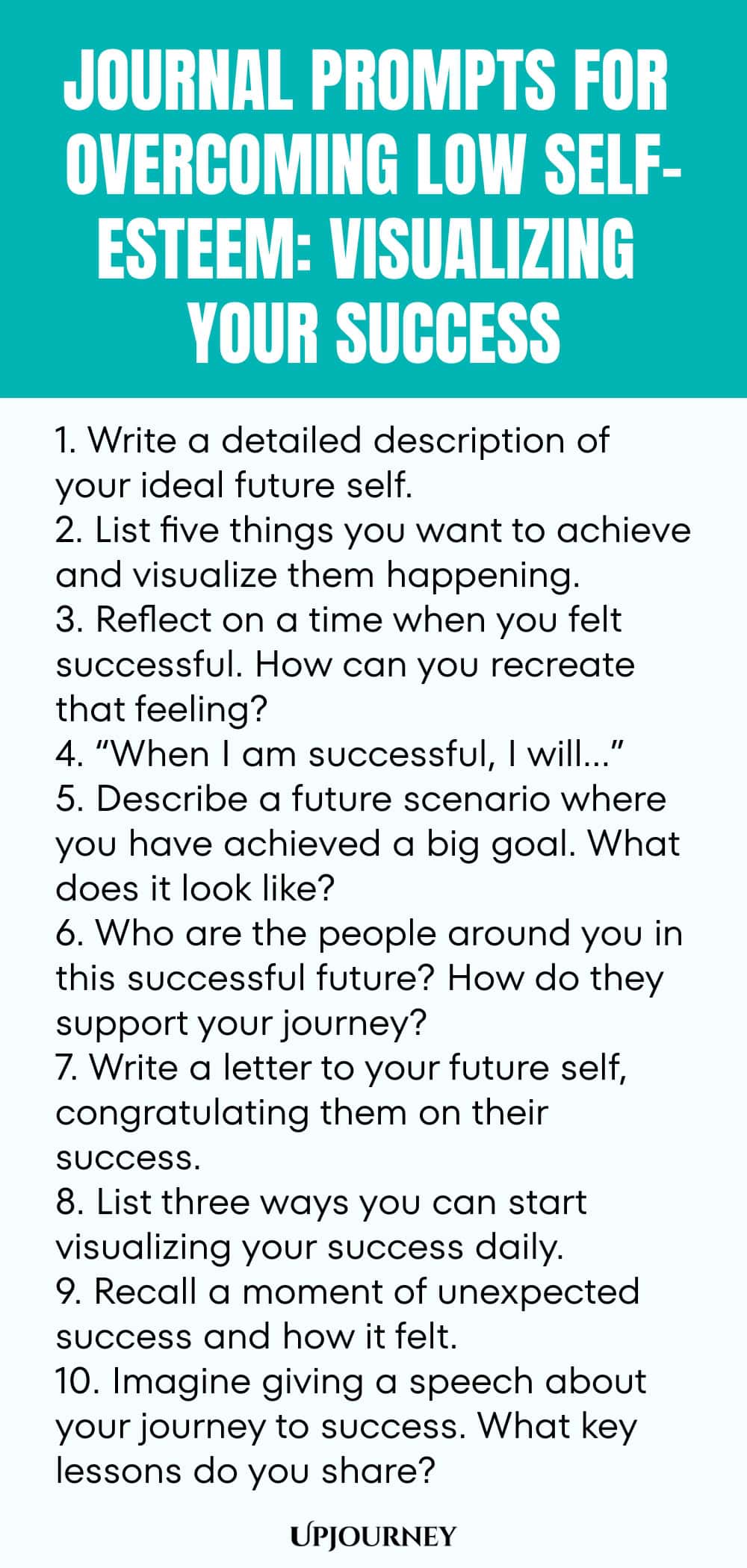 Journal Prompts for Overcoming Low Self-Esteem: Visualizing Your Success
