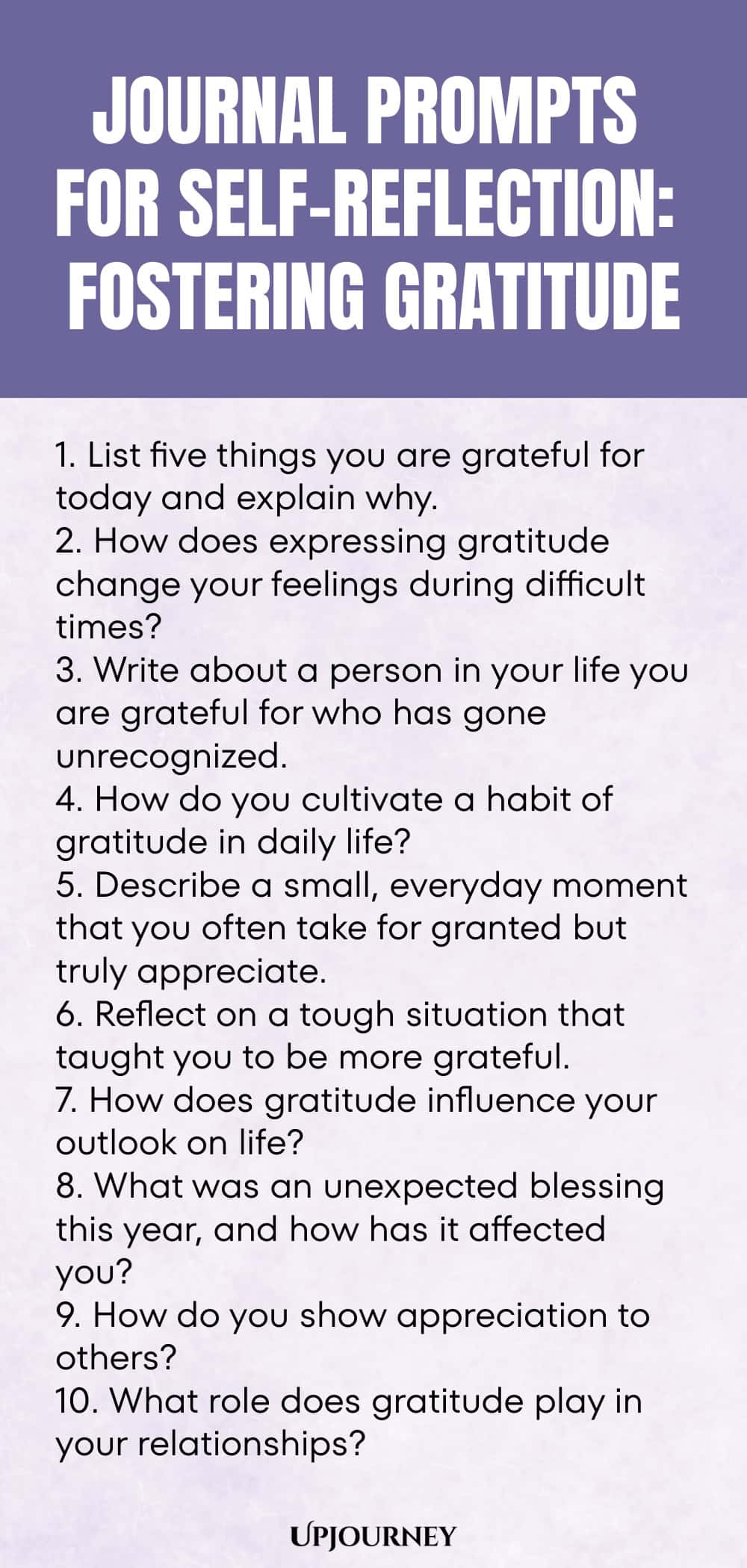 Journal Prompts for Self-Reflection: Fostering Gratitude