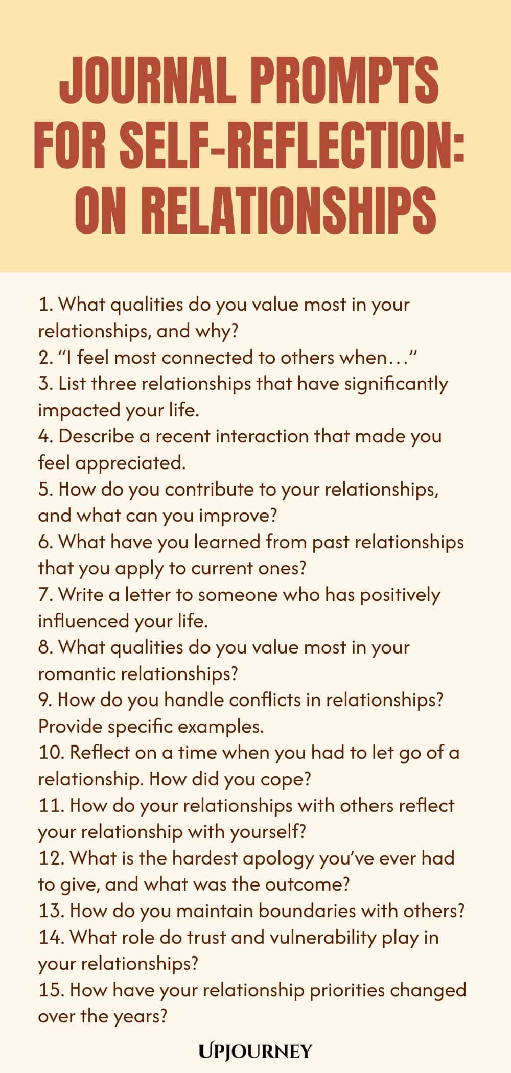 Journal Prompts for Self-Reflection: On Relationships