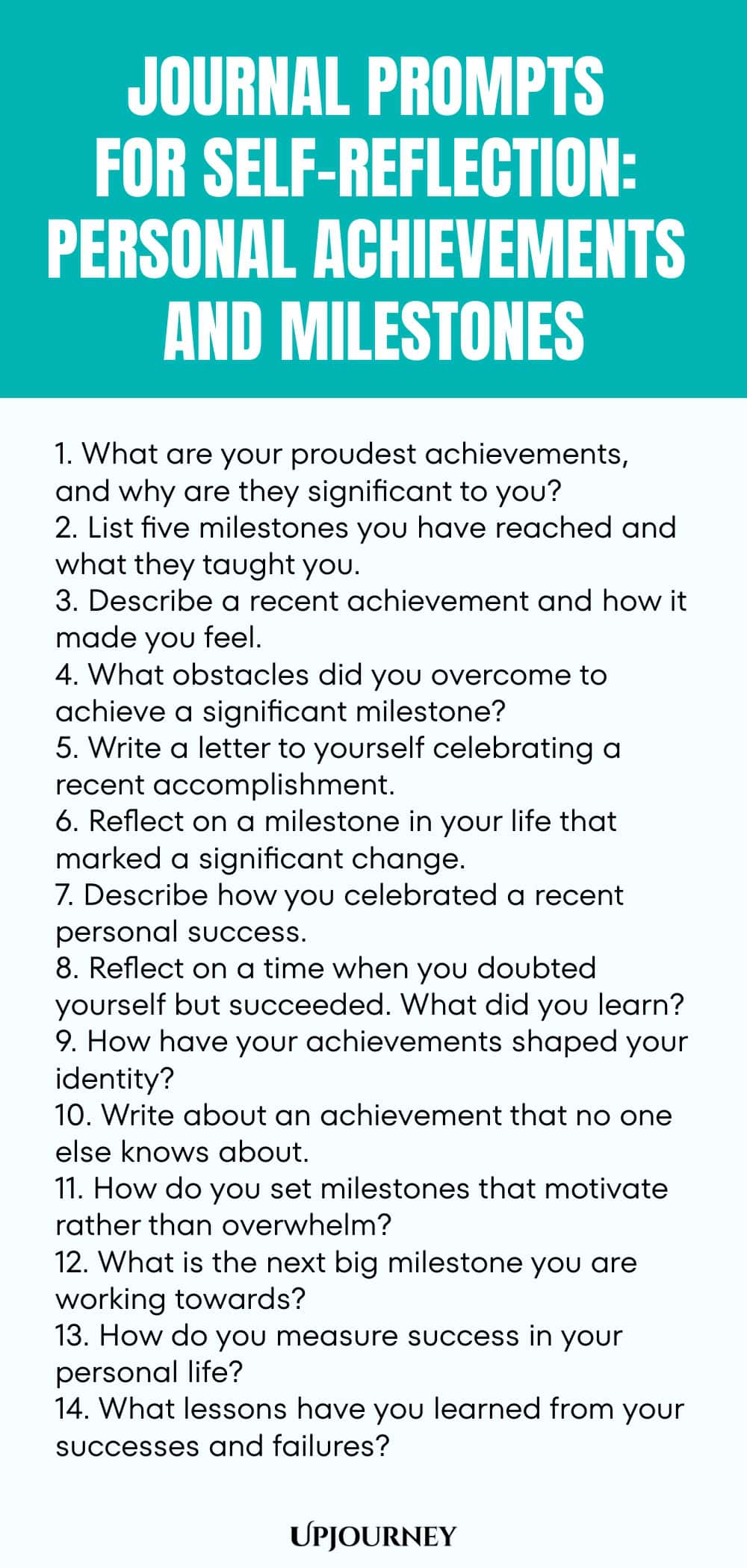 Journal Prompts for Self-Reflection: Personal Achievements and Milestones