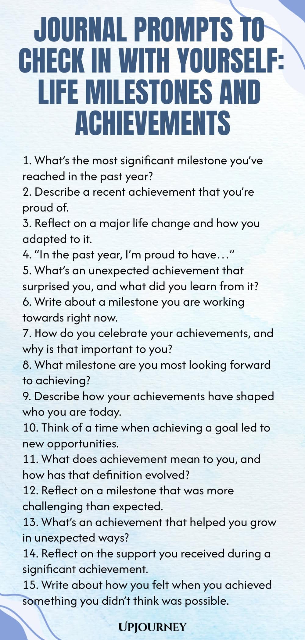 Journal Prompts to Check In With Yourself: Life Milestones and Achievements