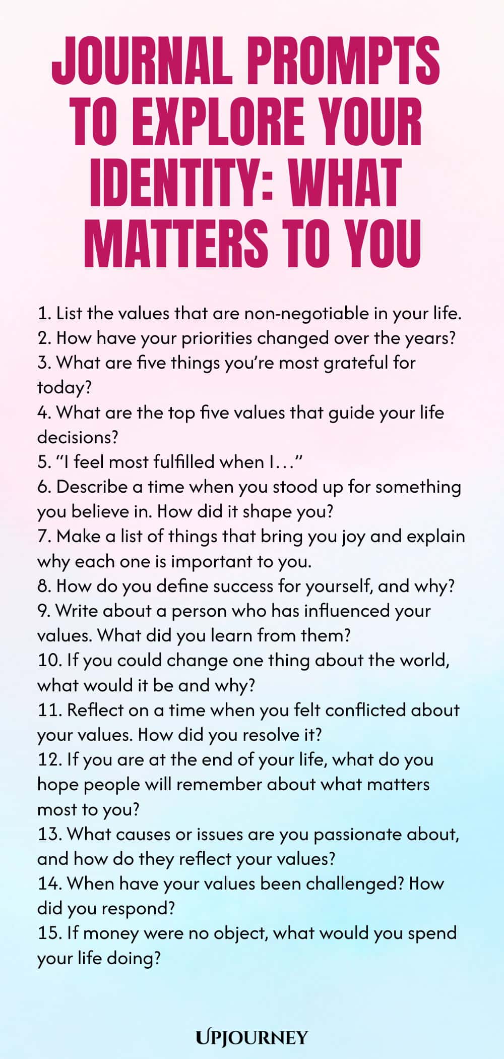 Journal Prompts to Explore Your Identity: What Matters to You