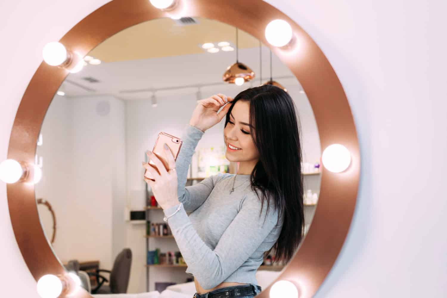 mirror selfie captions