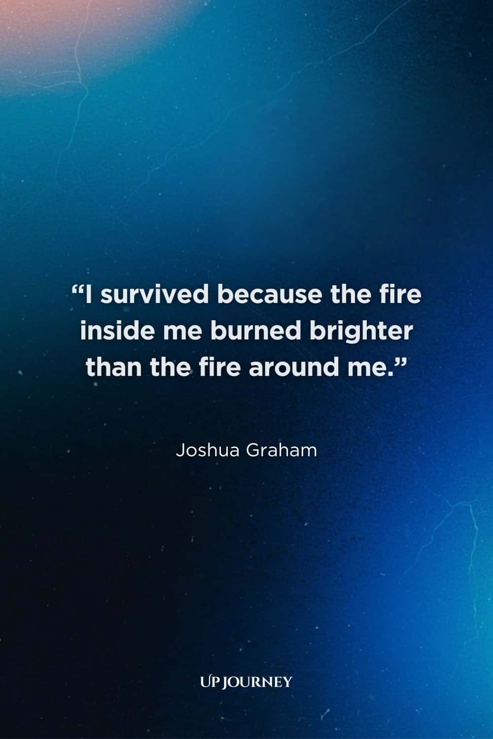Phoenix Quotes About Overcoming Adversity: “I survived because the fire inside me burned brighter than the fire around me.” — Joshua Graham