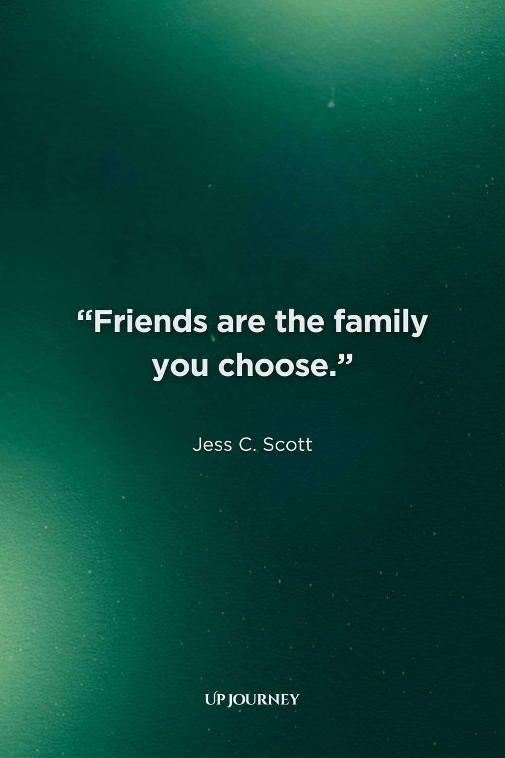Thank You Quotes for Friends: "Friends are the family you choose." — Jess C. Scott